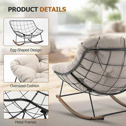Zero-Gravity Ergonomic Recliner – Rocking Design with Cloud-Like Cushioning